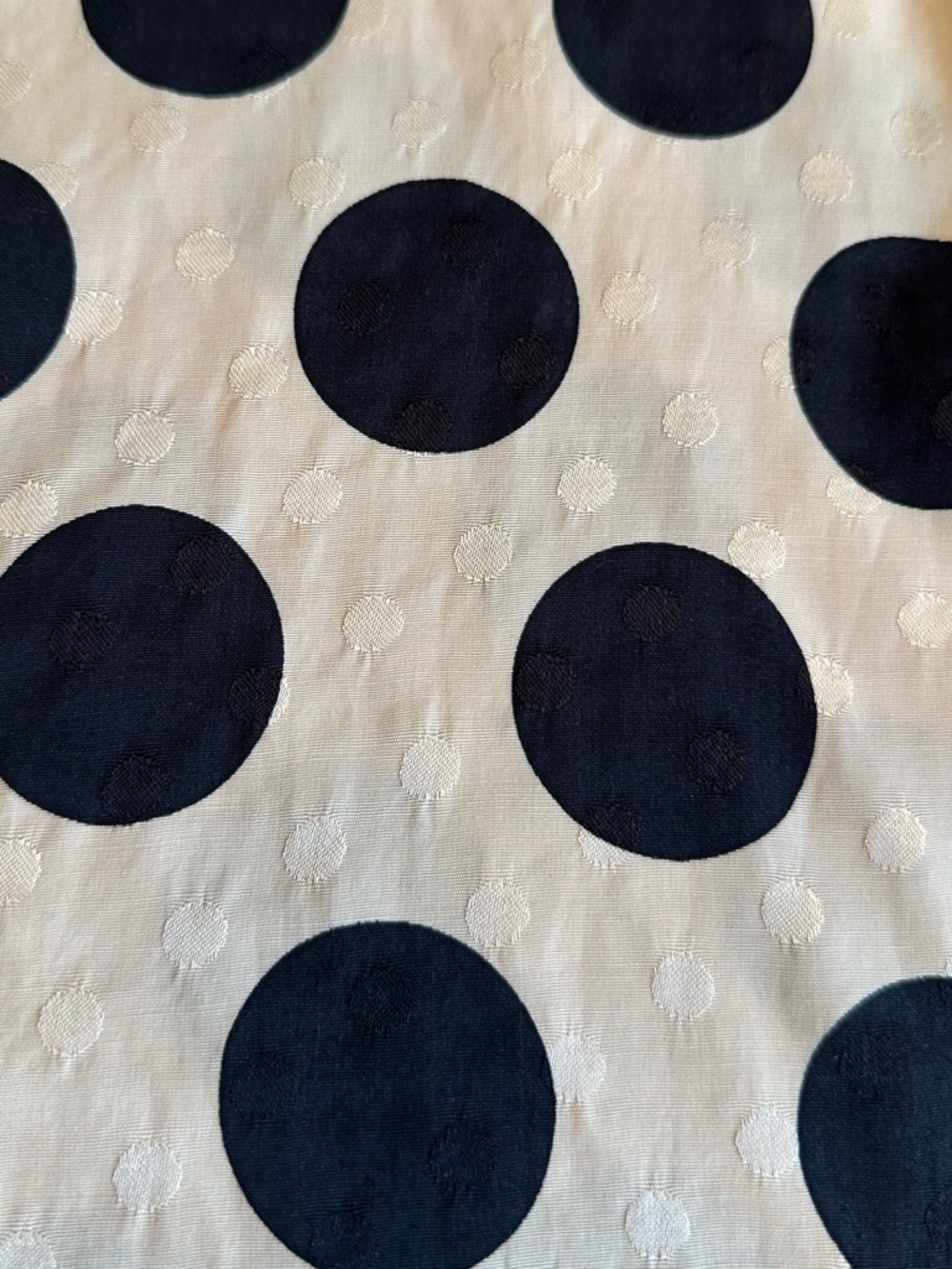 Zara Black Polka Dot Wide Leg Pants on Beige - Picture 7 of 11